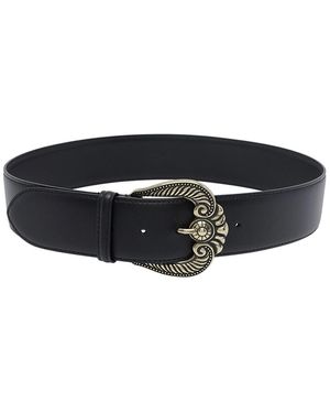 Etro Paisley Buckle Belt - Black