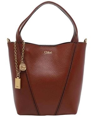 Chloé E Spin Crossbody Bag - Brown