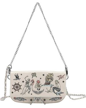 Zadig & Voltaire Mini Rock Tattoo Crossbody Bag - White
