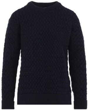 Bottega Veneta Suéter Cuello Redondo - Azul