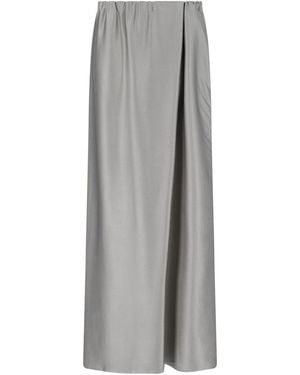 Giorgio Armani Asymmetric Maxi Skirt - Grey