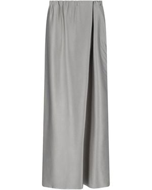 Giorgio Armani Asymmetric Maxi Skirt - Gray