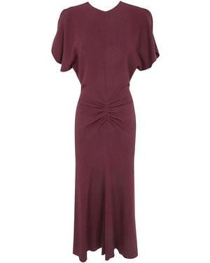 Victoria Beckham Bela Midi Dress - Purple