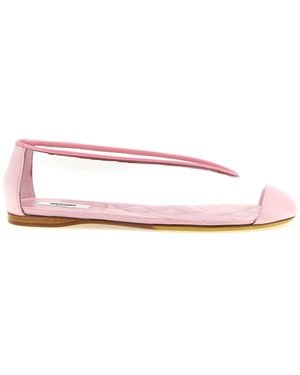 Moschino Pvc Ballet Flats - Pink