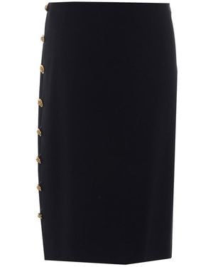 Versace Midi Stretch Skirt - Blue