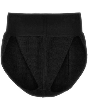【関税込み】rick owens Panties in cachemire blend Rick Owens Cashmere blend high waistband ribbed panties