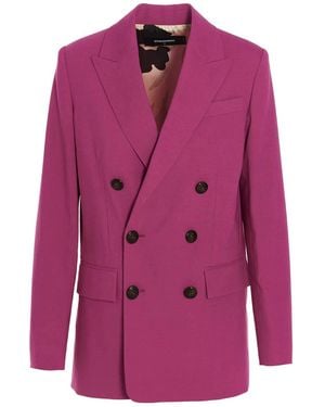 ジャケット D SQUARED2 Coral stretch polyester blend New York blazer DSquared² Coral Stretch Polyester Blend New York Blazer in