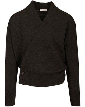 Lemaire Wrap Cardigan - Black