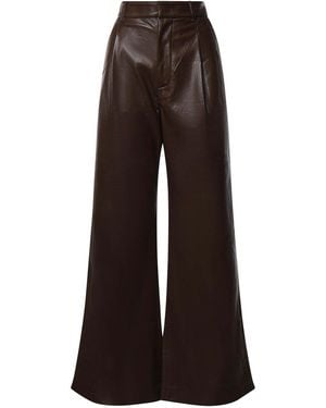 ANDAMANE Sasha Wide-Leg Trousers - Brown
