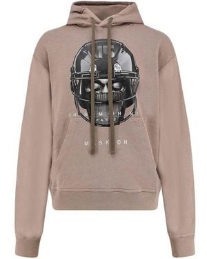 ih nom uh nit Cotton Sweatshirt With Front Print - Grey