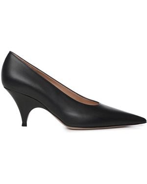 Gianvito Rossi Sofia Leather Pump - Black