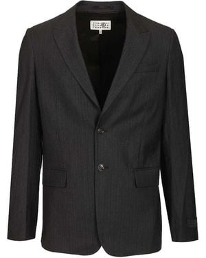 MM6 by Maison Margiela Wool And Cotton Blazer - Black