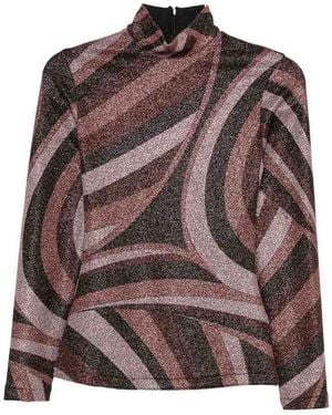PUCCI Top Collar Iride - Brown