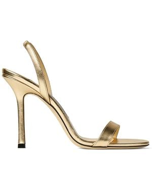 Jimmy Choo Jenn Leather Sandals - Metallic