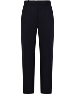 N°21 Stretch Wool Blend Cropped Trousers - Blue