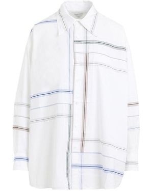 Bottega Veneta Check Shirt - White