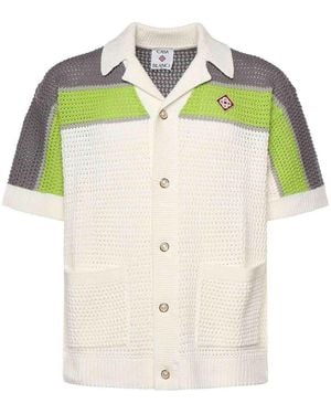 CASABLANCA Short Sleeve Shirts - White