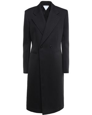 Bottega Veneta Compact Wool Coat - Black