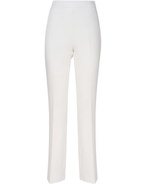 Guess High-Waisted Palazzo Trousers - White