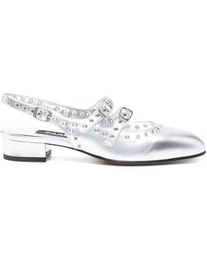 CAREL PARIS Queen Leather Ballet Flats - White