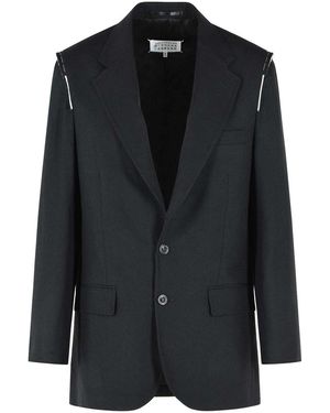Maison Margiela Virgin Wool Blazer - Black