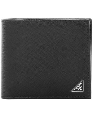 Prada Saffiano Bifold Wallet - Black