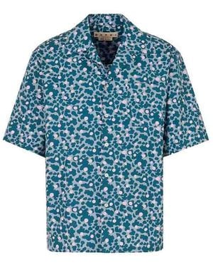 Marni Short-Sleeve Pocket Shirt - Blue