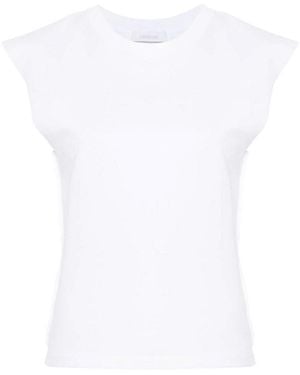 Rabanne Cotton T-Shirt With Chain Detail - White
