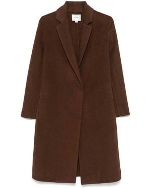 Vince Classic Straight Coat - Brown
