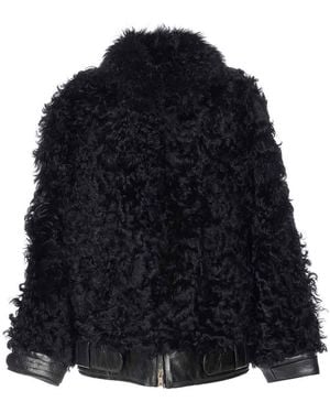 Golden Goose Shearling Fur Osanne Jacket - Blue