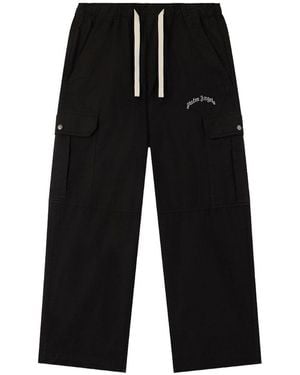 Palm Angels Cargo With Logo - Black