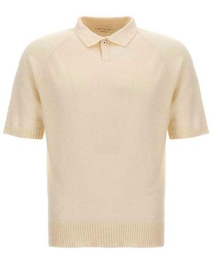 Ma'ry'ya Cotton Polo Shirt - Natural