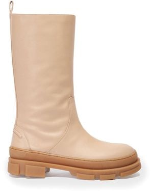 Bettina Vermillon Marie Biker Boot - White