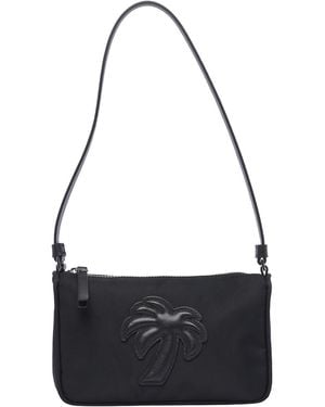 Palm Angels Nylon Palm Shoulder Bag - Black