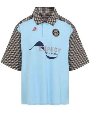 Martine Rose Short Sleeves T-Shirt Poloshirt - Blue
