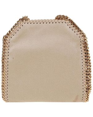 Stella McCartney Tracolla Tiny Falabella Shaggy - Neutro