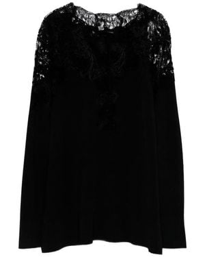 Ermanno Scervino Long Sleeve Top - Black