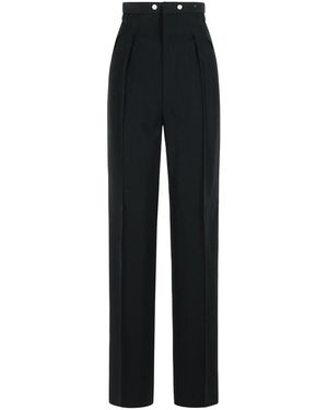 Maison Margiela Wool Trousers - Black