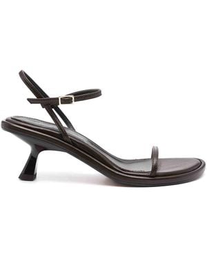 Souliers Martinez 55Mm Ivone Leather Sandals - White