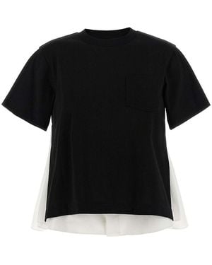 Sacai Double Layer T-Shirt - Black
