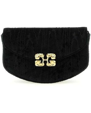 Ganni Lulu Wallet On Chain - Black