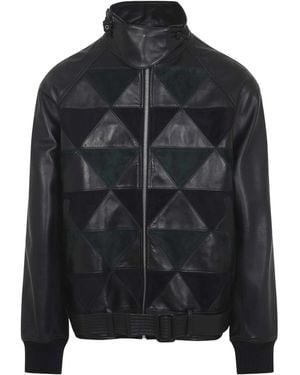Lanvin Intarsia Bomber Jacket - Black