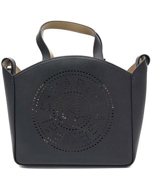 Karl Lagerfeld K/Circle Small Tote Perforated - Blue