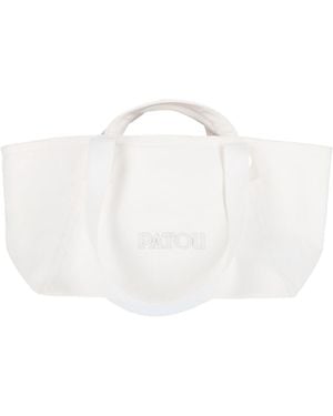 Patou Large Trapezio Tote Bag - White