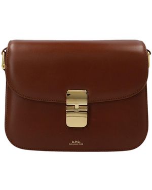 A.P.C. Borsa A Tracolla Grace Piccola - Marrone