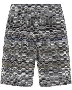 Missoni Bermuda Irregolari A Zigzag - Grigio