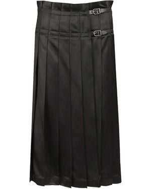 DURAZZI MILANO Pleated Skirt - Black