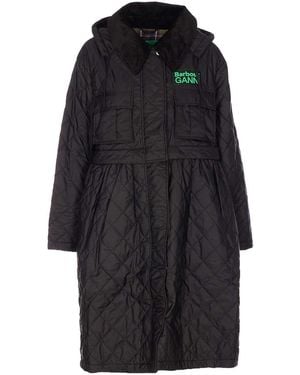 Barbour Quilted Down Jacket - Black