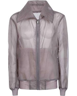 Rick Owens Bomber Dracucollar Jacket - Gray