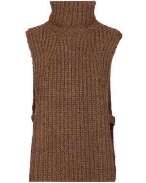 Isabel Marant "Meggy" Sleeveless Jumper - Brown